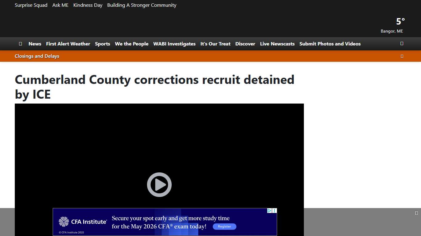 Cumberland County corrections recruit detained by ICE