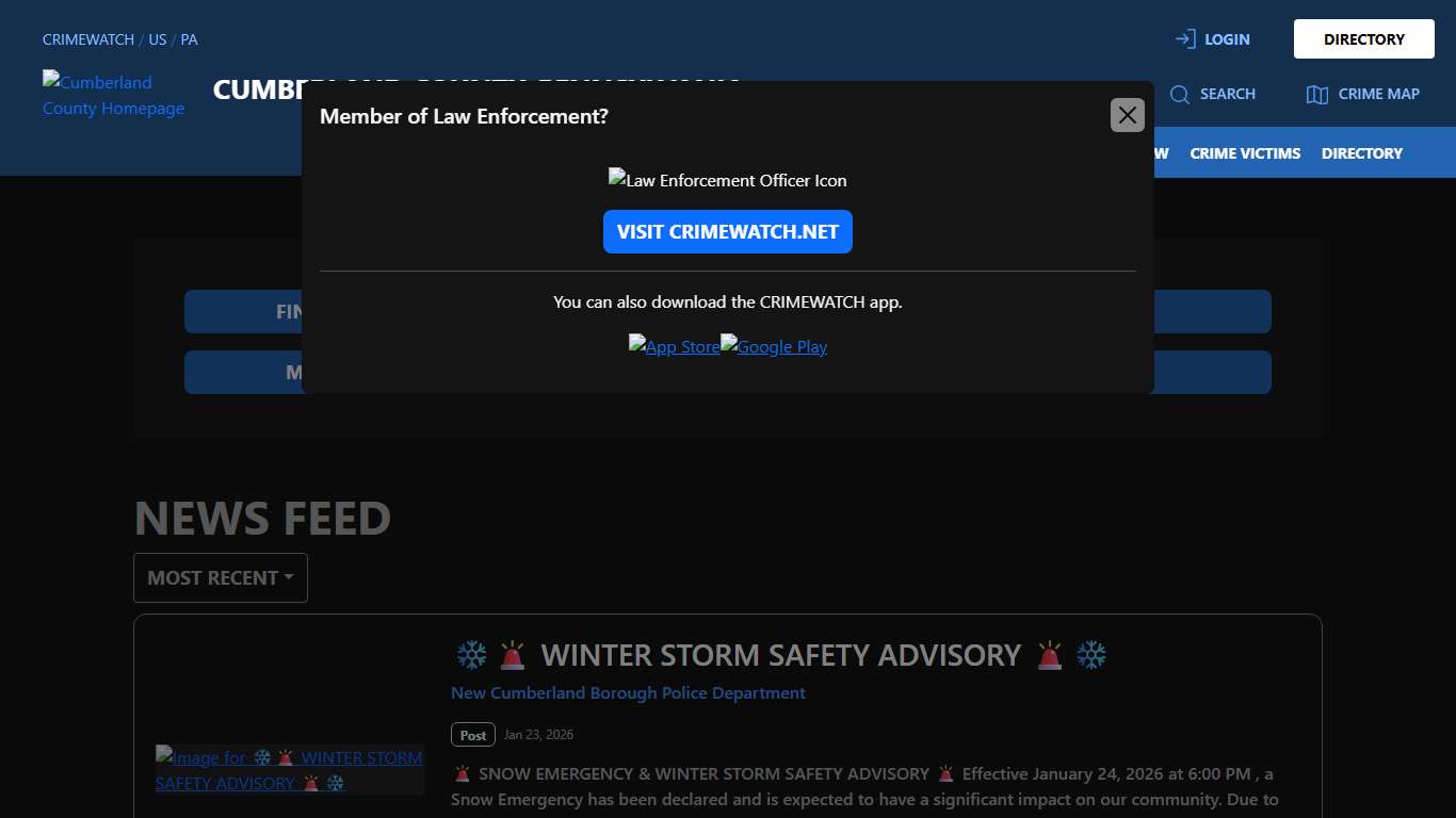 Cumberland County CRIMEWATCH PA